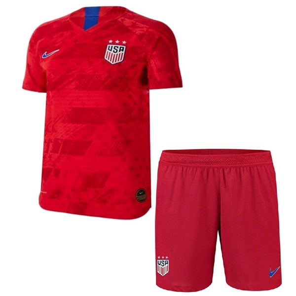 Camiseta Estados Unidos Replica Segunda Ropa Niños 2019 Rojo